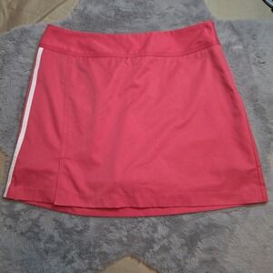 Adidas Climacool Golf Skort Pink White Side Stripes Athletic Tennis Size 6